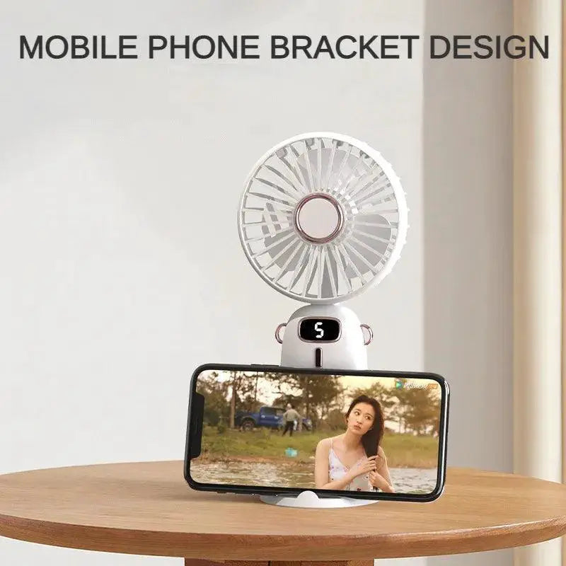 Handheld Mini Fan Portable Cooling With Five Speeds