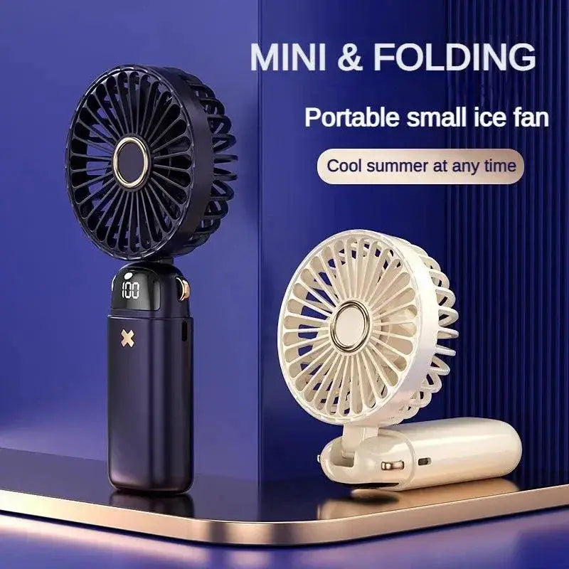Handheld Mini Fan Portable Cooling With Five Speeds