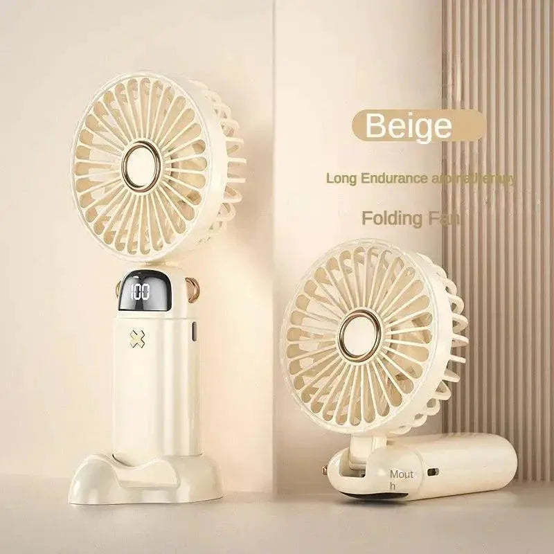 Handheld Mini Fan Portable Cooling With Five Speeds