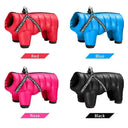 Warm Waterproof Dog Jacket With Harness