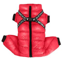 Warm Waterproof Dog Jacket With Harness