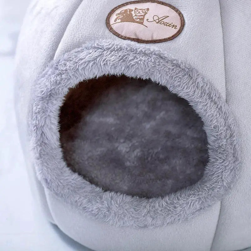 Cozy Cotton Cat Bed Deluxe Winter House For Feline Comfort