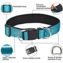 Reflective Neoprene Padded Dog Collar for Medium Large Pets