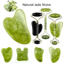 Jade Facial Roller and Gua Sha Set for Glowing Skin