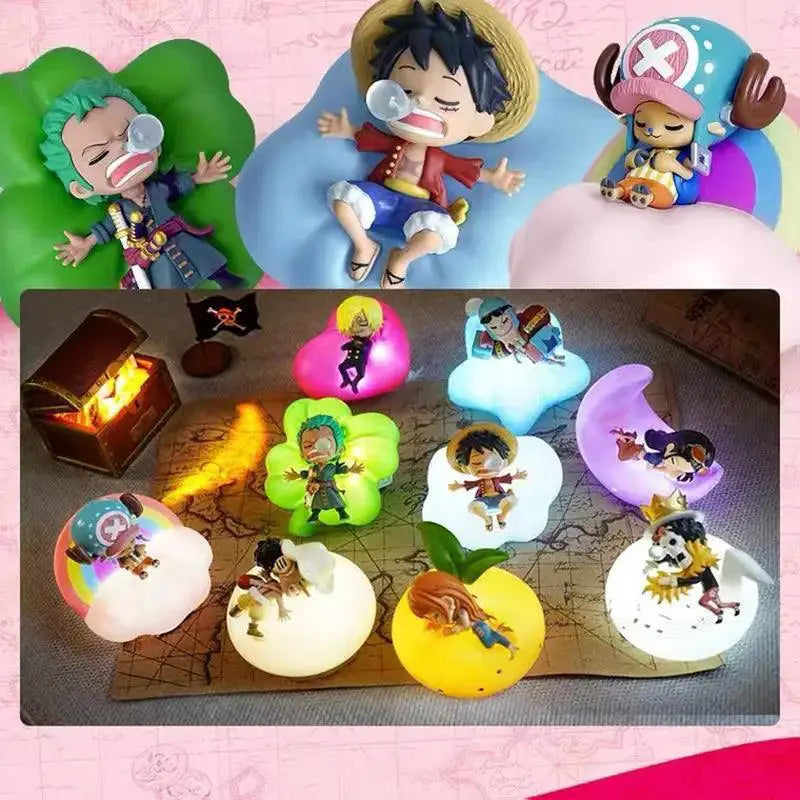 One Piece Anime Character Night Light Luffy Zoro Nami Sanji