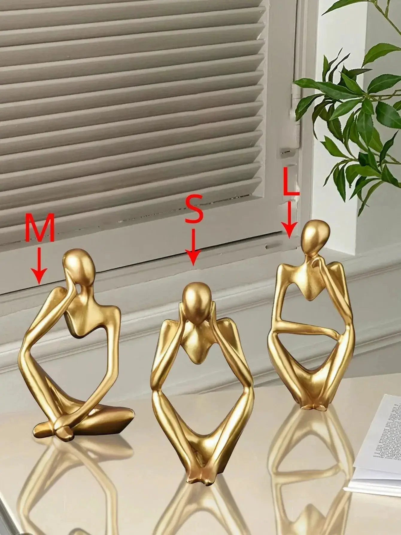 Nordic Light Luxury Resin Desktop Ornament Elegant Decor