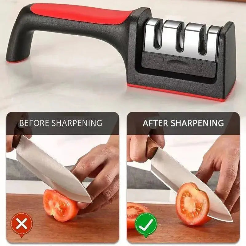 Black Knife Sharpener For Chefs Effortless Precision