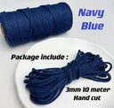 Vibrant 3mm Cotton Macrame Cord For DIY Crafts And Decor