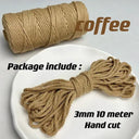 Vibrant 3mm Cotton Macrame Cord For DIY Crafts And Decor