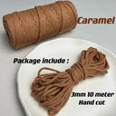 Vibrant 3mm Cotton Macrame Cord For DIY Crafts And Decor