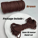 Vibrant 3mm Cotton Macrame Cord For DIY Crafts And Decor