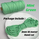 Vibrant 3mm Cotton Macrame Cord For DIY Crafts And Decor