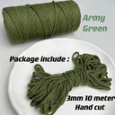 Vibrant 3mm Cotton Macrame Cord For DIY Crafts And Decor