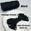 Vibrant 3mm Cotton Macrame Cord For DIY Crafts And Decor