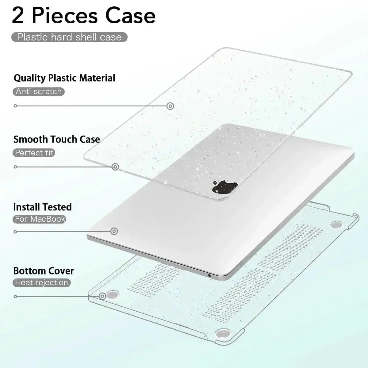 MacBook Pro Air Case Stylish Hard Shell Cover For M1