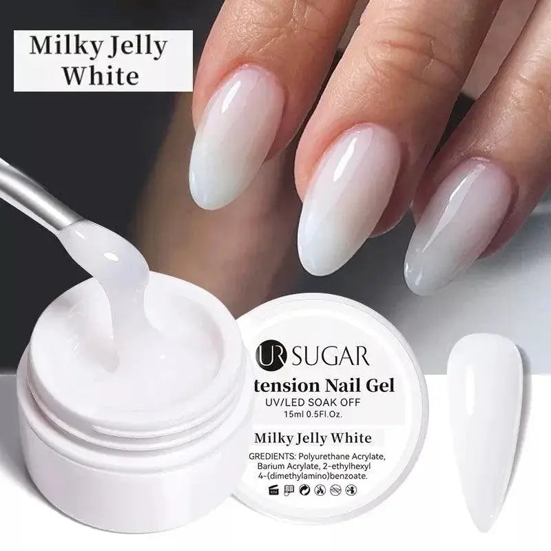 Milky Pink Jelly Gel Polish For Vibrant Salon Manicures