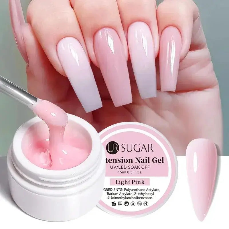 Milky Pink Jelly Gel Polish For Vibrant Salon Manicures