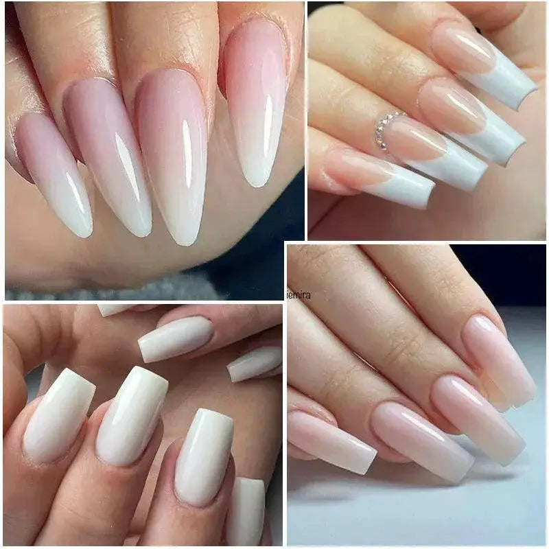 Milky Pink Jelly Gel Polish For Vibrant Salon Manicures