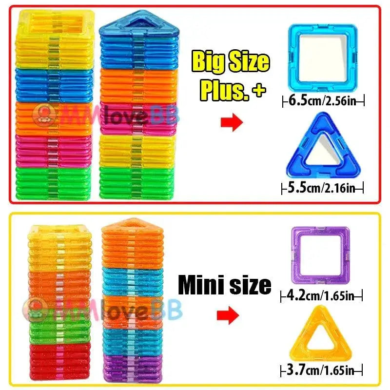 Magnetic Building Blocks Creative Designer Set for Kids Fun