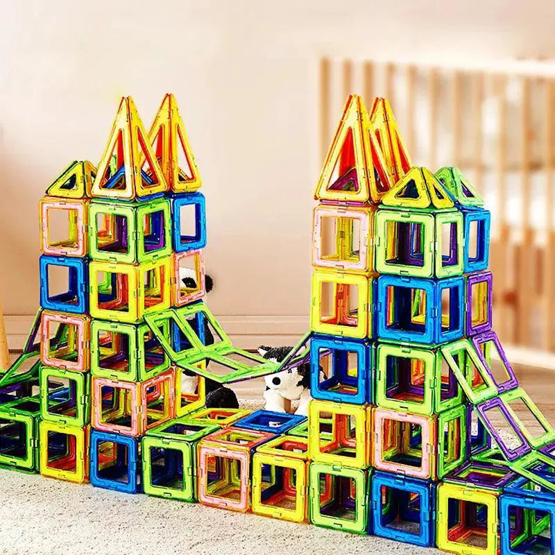 Magnetic Building Blocks Creative Designer Set for Kids Fun
