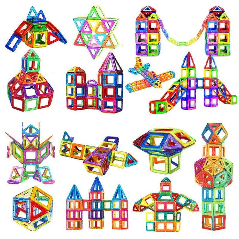 Magnetic Building Blocks Creative Designer Set for Kids Fun