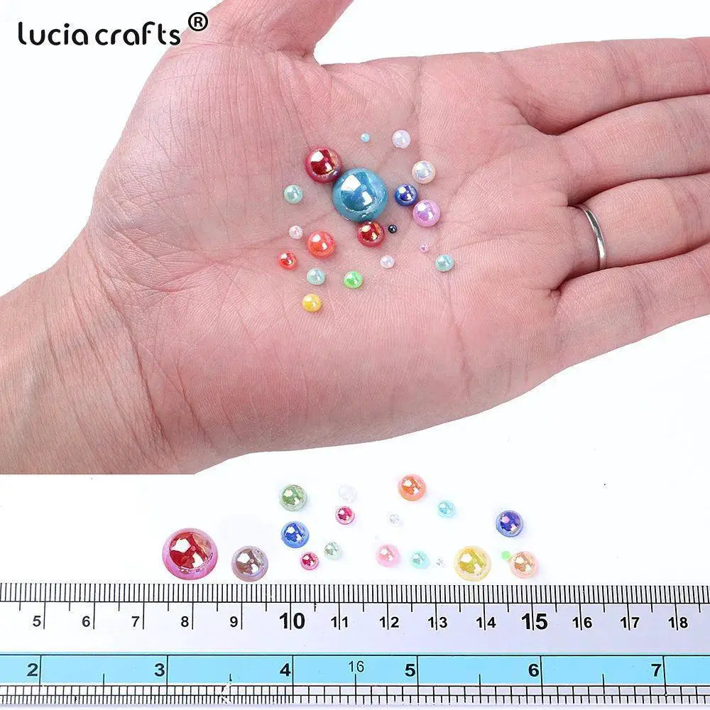 Macaroon AB Color Pearl Beads Set For DIY Jewelry Nail Art