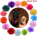 Chic Floral Pet Collar With Bow Tie For Stylish Pets