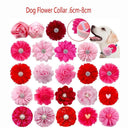 Chic Floral Pet Collar With Bow Tie For Stylish Pets