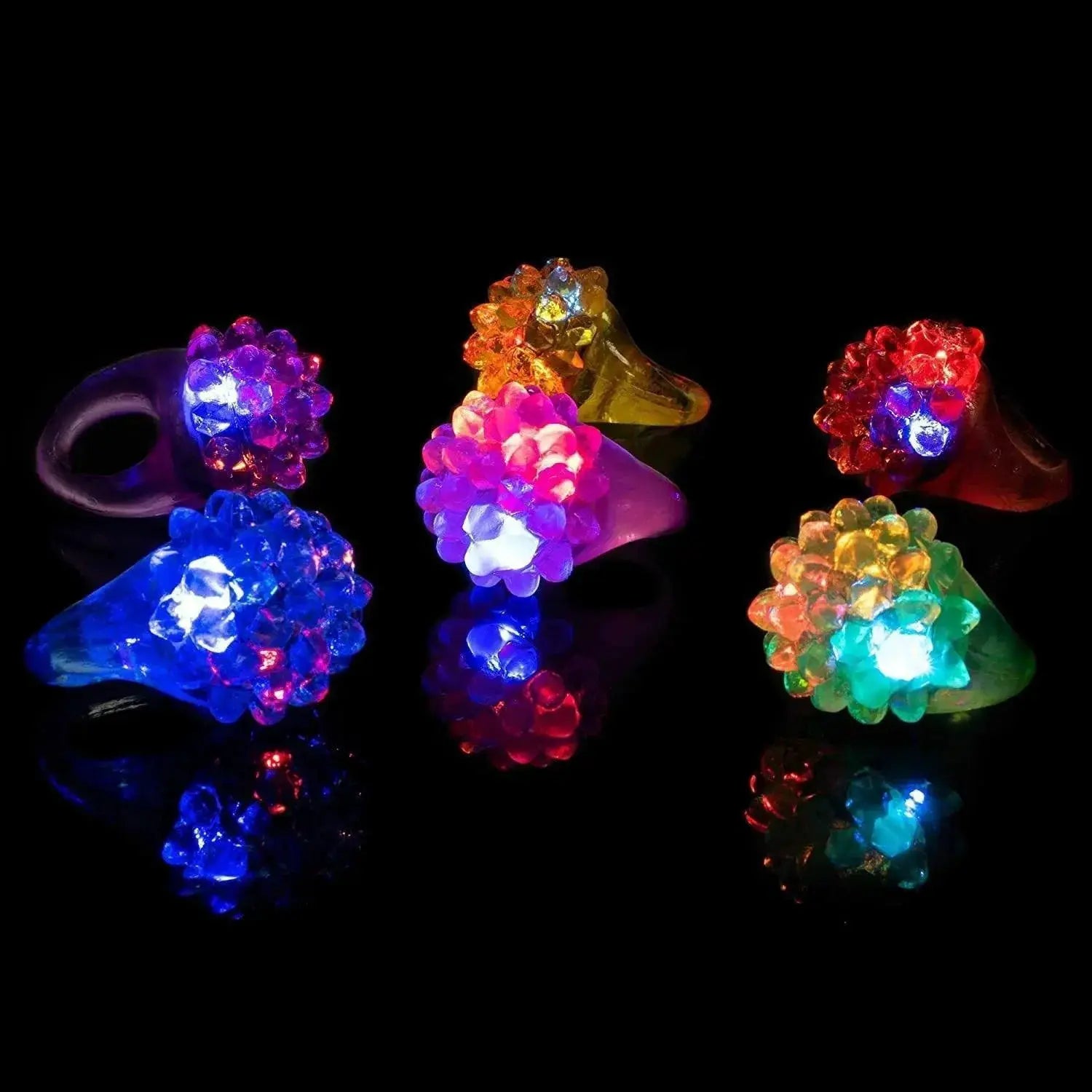 LED Glow Rings Sparkle Parties With Flashing Lights