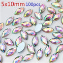 Sparkling Crystal AB Horse Eye Rhinestones For Nail Art