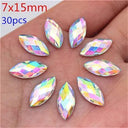 Sparkling Crystal AB Horse Eye Rhinestones For Nail Art