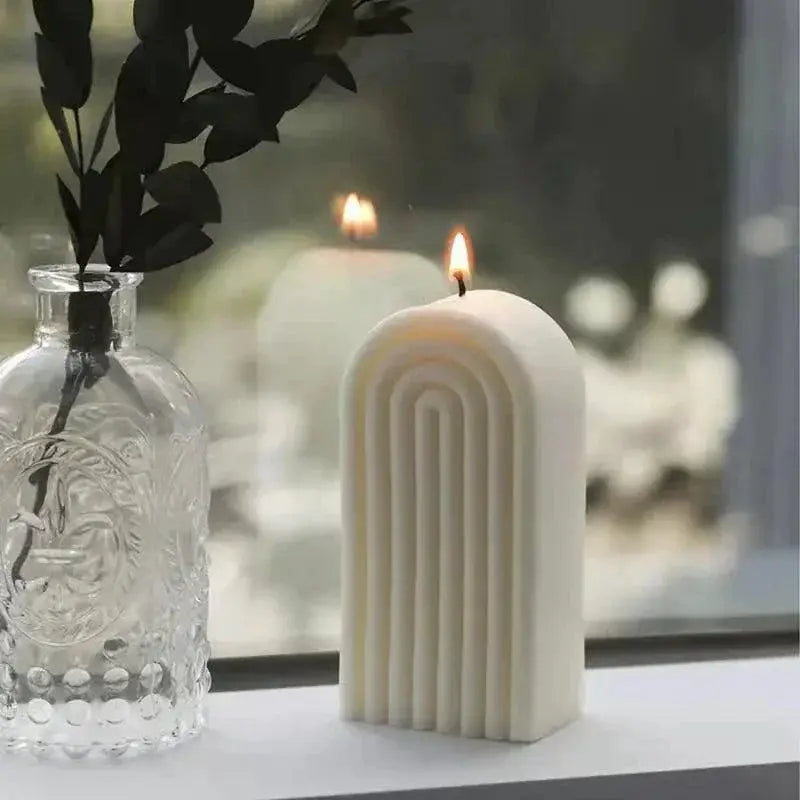 Rainbow Arch Silicone Candle Mold For Geometric Designs