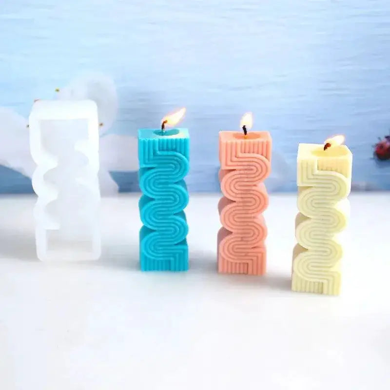Rainbow Arch Silicone Candle Mold For Geometric Designs
