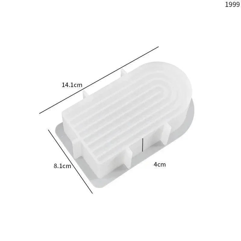 Rainbow Arch Silicone Candle Mold For Geometric Designs