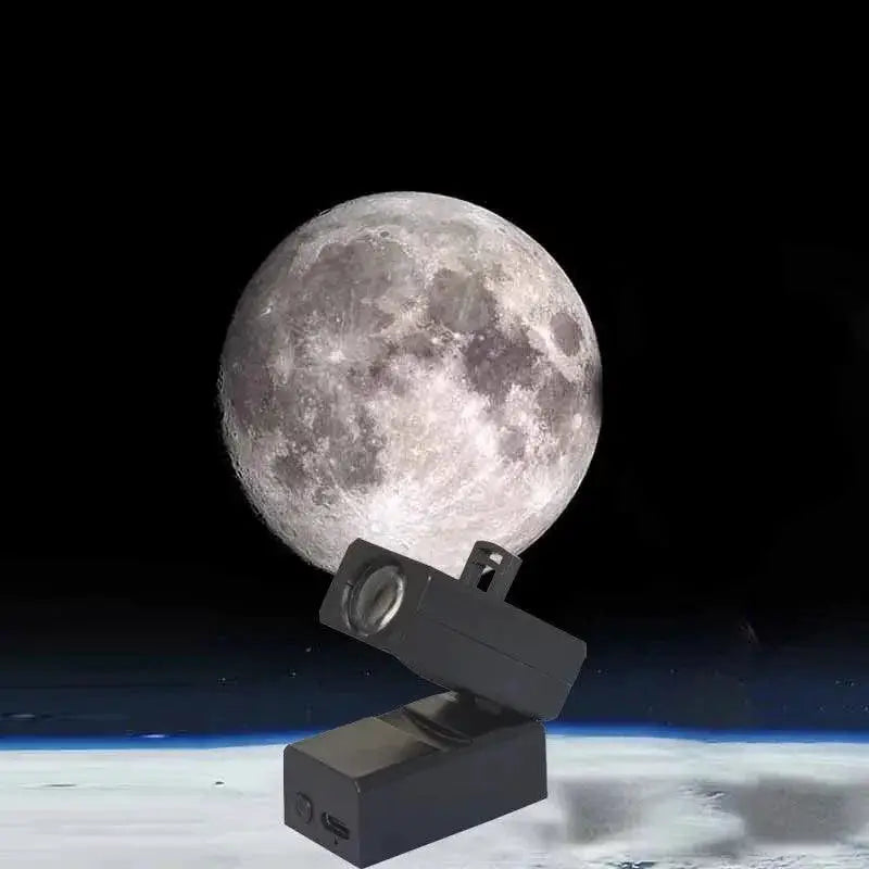 Rechargeable Celestial Star Projector With Earth Moon Lamp