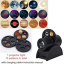 Rechargeable Celestial Star Projector With Earth Moon Lamp