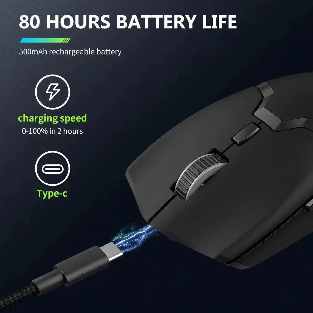 Delux M800 Pro Wireless Gaming Mouse Elite Precision Pink