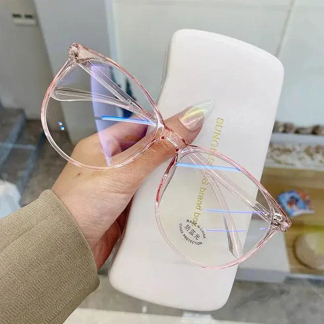 Blue Light Blocking Round Glasses Unisex Eyewear Protection