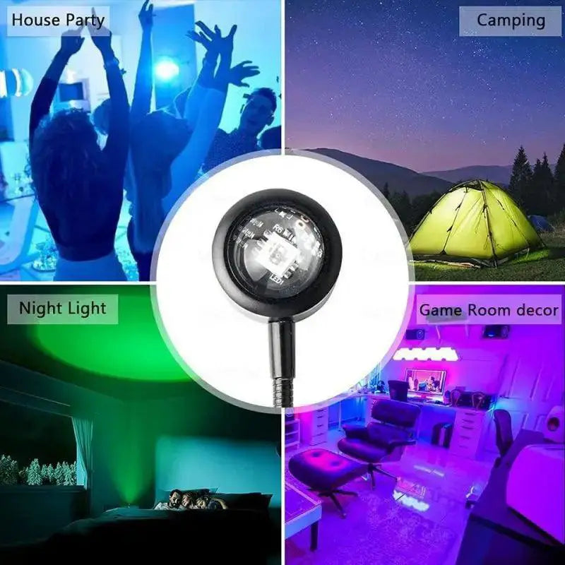 Sunset Light Neon Atmosphere USB Mobile Phone Projector