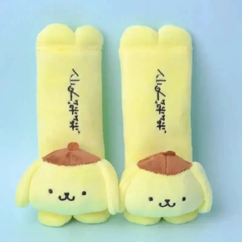 Anime Characters Plush Seat Belt Cover Cute Cartoon Style