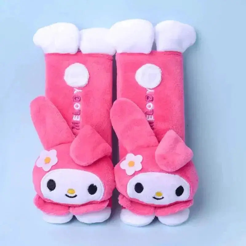 Anime Characters Plush Seat Belt Cover Cute Cartoon Style