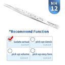 Stainless Steel Precision Eyelash Tweezers for Extensions