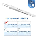 Stainless Steel Precision Eyelash Tweezers for Extensions