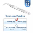 Stainless Steel Precision Eyelash Tweezers for Extensions