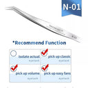 Stainless Steel Precision Eyelash Tweezers for Extensions