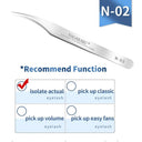 Stainless Steel Precision Eyelash Tweezers for Extensions
