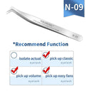 Stainless Steel Precision Eyelash Tweezers for Extensions