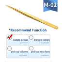 Stainless Steel Precision Eyelash Tweezers for Extensions