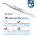 Stainless Steel Precision Eyelash Tweezers for Extensions