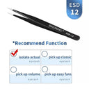 Stainless Steel Precision Eyelash Tweezers for Extensions